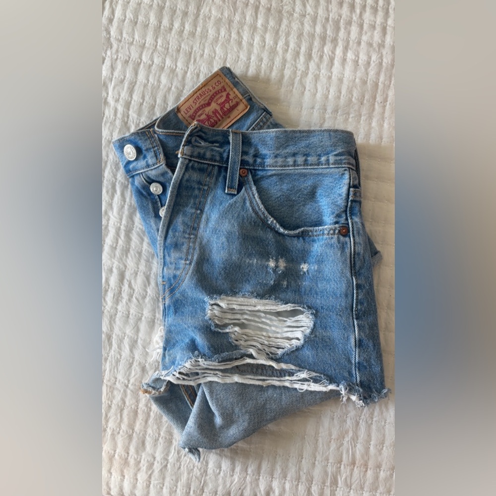 Levi's Blue Denim Shorts